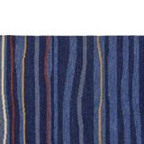 Scandinavian post modern gallery rug, archive matt-tema, 249 x 81 cm