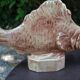 Ceramic fish statuette signed