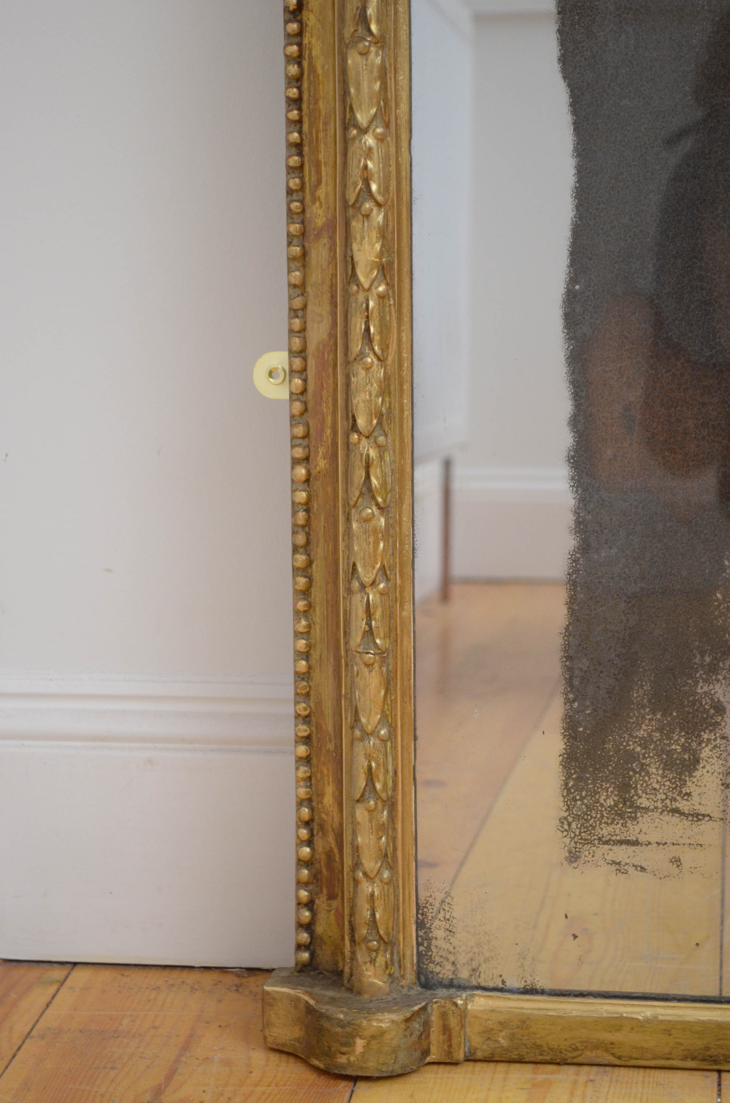 English victorian giltwood wall mirror - 174x138cm