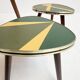 Ensemble de 3 tables à plantes restaurées, années 1960