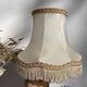 Marble table lamp and antique golden column