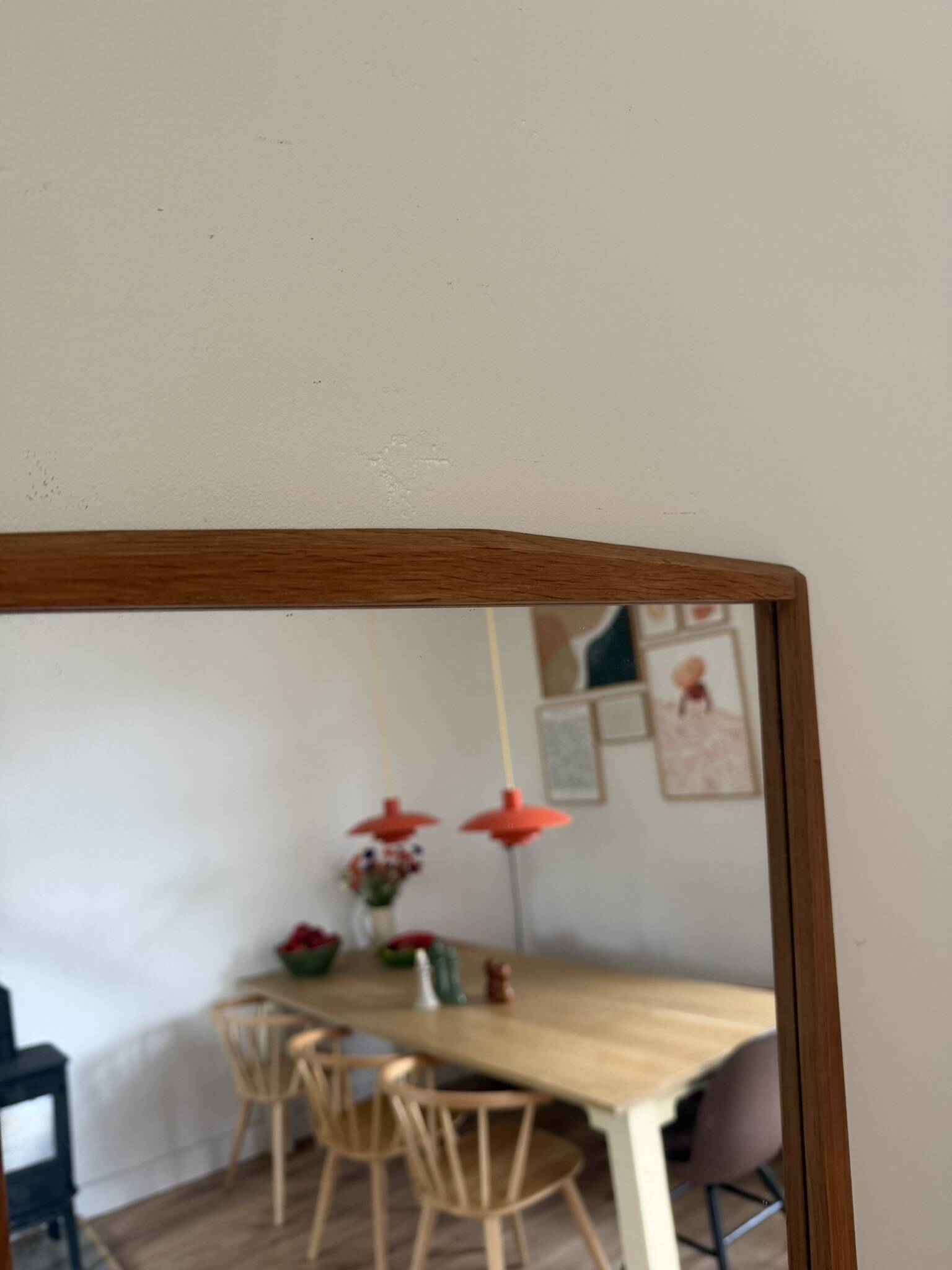 Vintage Danish Jansen Spelje teak mirror - midcentury mirror