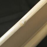 6 flat plates in Digoin Sarreguemines earthenware. Blue rose decoration.