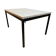Table italienne en laiton travertin et acier ou table basse, années 1960