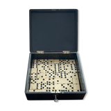 Game of dominoes and its Japanese laqué wooden box "1900"