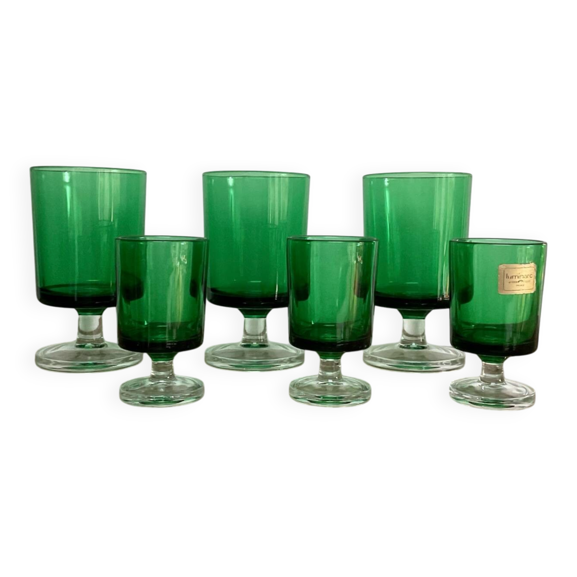 6 LUMINARC “cavalier” glasses