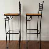 Tabouret de bar en fer forgé