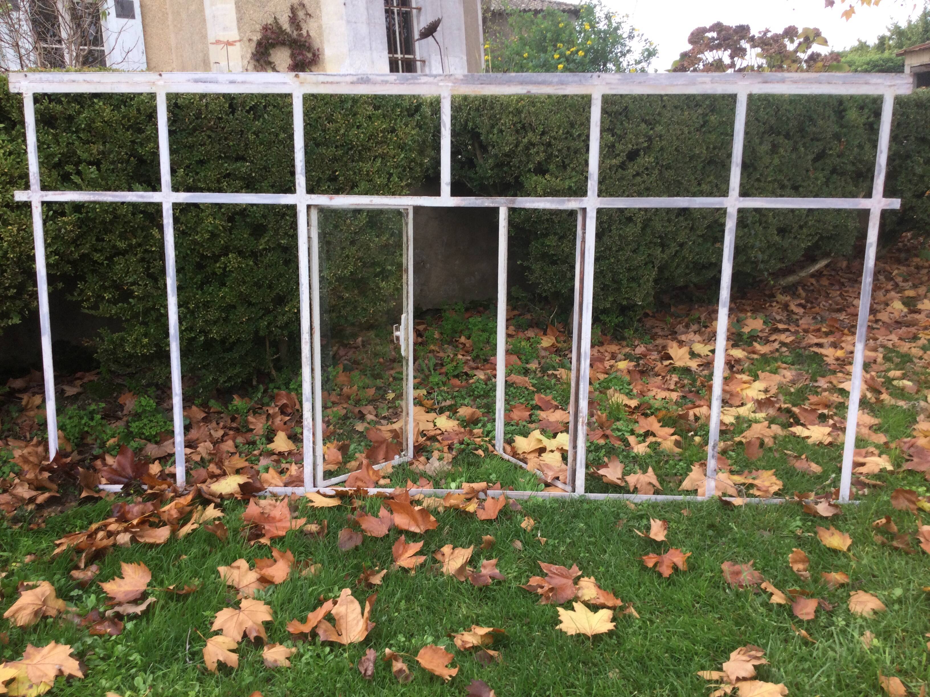 Old glass roof with window