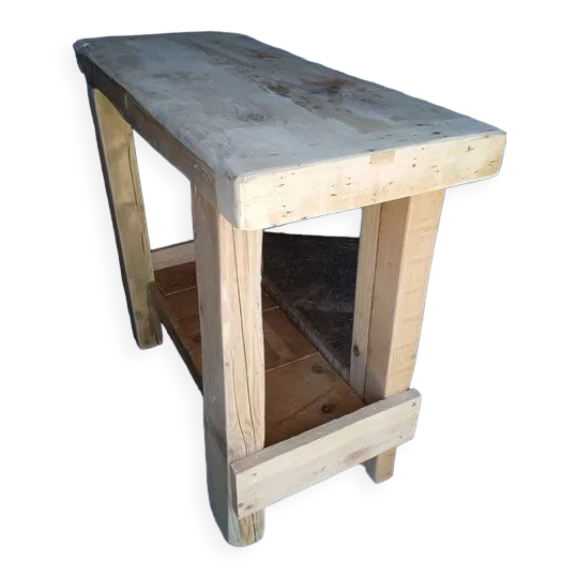 Established 100cm natural solid wood