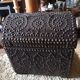 Old chest wood and studded leather