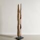 Vintage Sculptural Wooden Totem Floor Sculpture