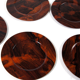 Lot of 10 plates to eat in rosewood danish design vintage retro camping