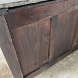 old empire chest of drawers with half column on marble