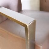 Franz Fertig Dresden leather armchair design, set of 5, 1960s