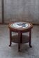 1930s Danish Art Deco Side Table In Cuban Mahogany and Mosaic Tiles