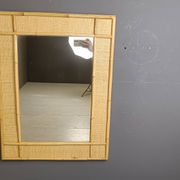 Mid century bamboo mirror by Dal Vera, 1960s