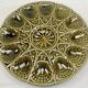 Antique oyster plate barbotine Sarreguemines
