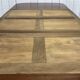 Art Nouveau dining table in mahogany in the style of Gustave Serrurier-Bovy.