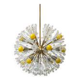 Lustre Spoutnik 12 lumières Flacon Stejnar Nikoll années 1960 vintage