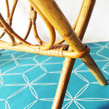 Rattan magazine rack from the 50s