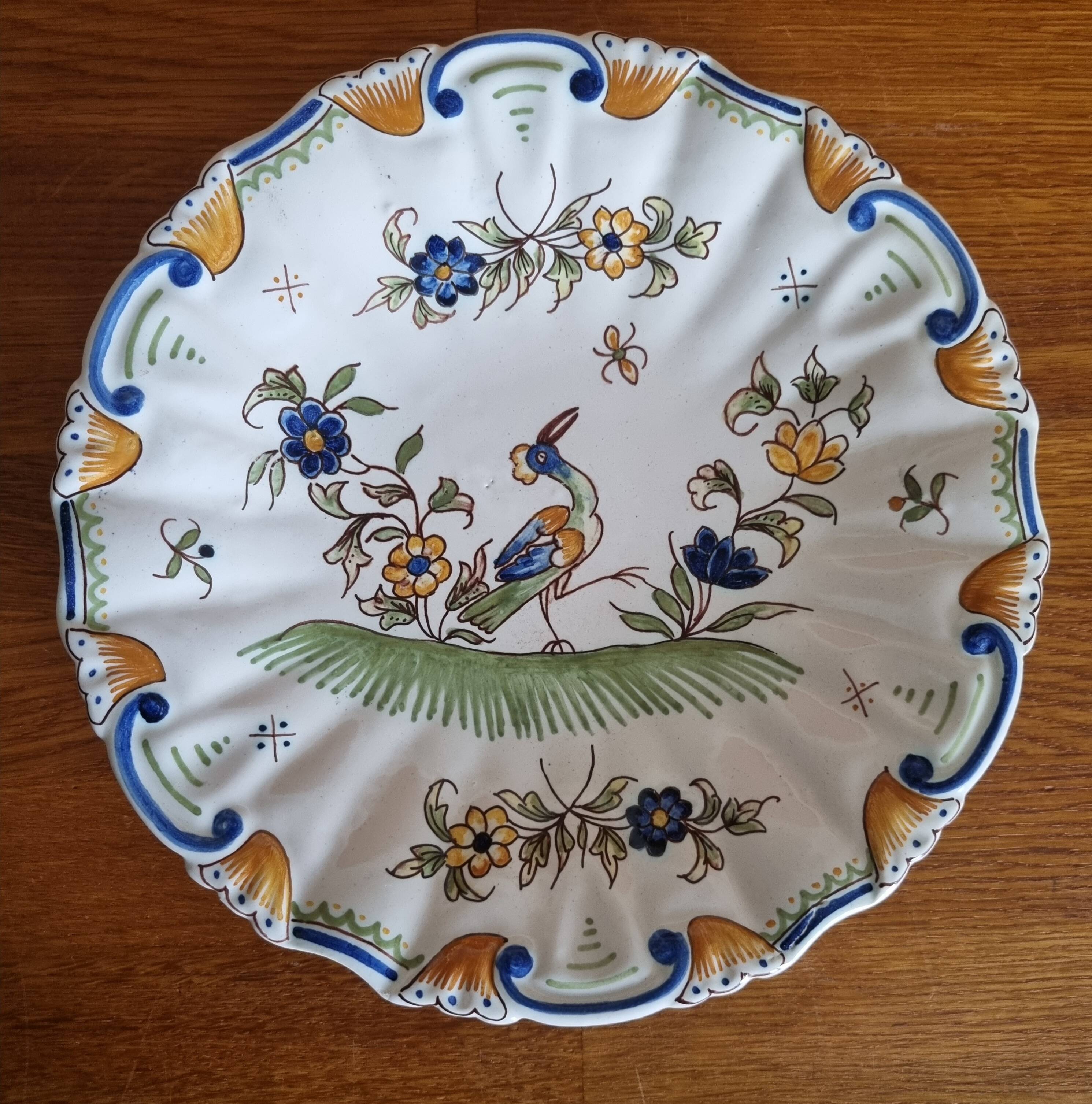 Moustiers earthenware plate