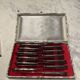 12 knives. silver-plated. Art Deco.