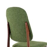Ensemble de 6 chaises de salle à manger en teck hollandais design vintage