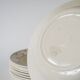 Lot of 9 soup plates, Lunéville model E Pierrée, 1940