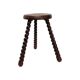 Vintage French Beech Tripod Stool style  Dudouyt, 1940s.