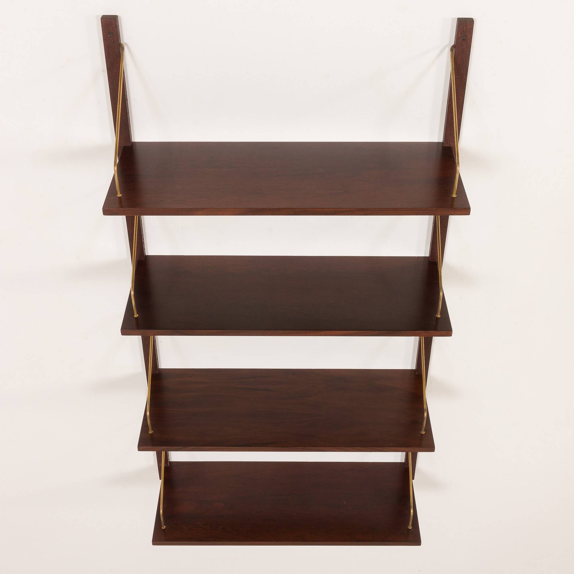 Danish mid century rosewood shelving unit in the style of Poul Cadovius, 19