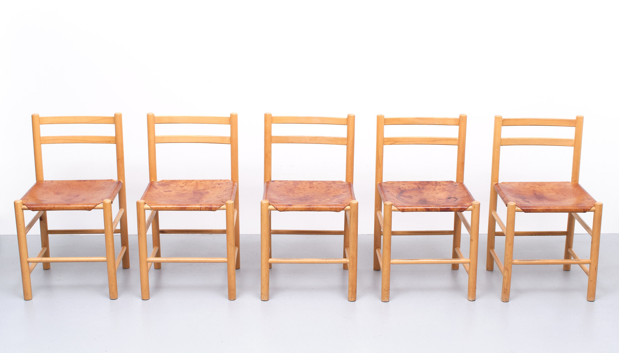 Ate Van Apeldoorn for Houtwerk Hattum Chairs Dutch 1960s