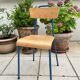 Chaise d'école vintage rénovée