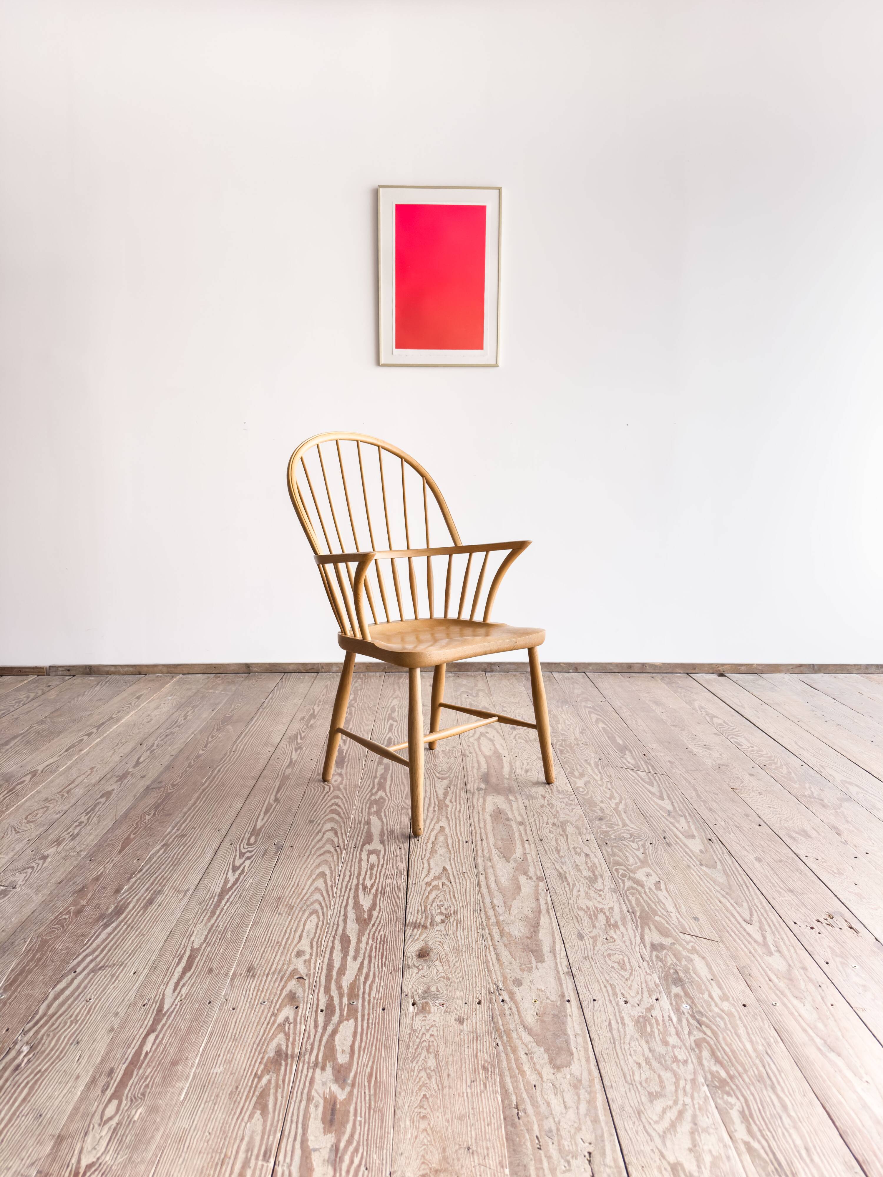 Chair by Frits Henningsen model CH18A in oak, Mid Century Design