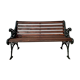 Banc de jardin victorien vintage fonte bois