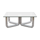 70s design chrome tubular coffee table