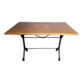 Bistro table ep 1940 cast iron and wood