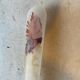 Vintage Frosted Glass Soliflore Vase with Decoration