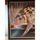 Oil on canvas, J.M. Sostras, 1979