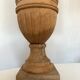 Classic neo-classic wooden baluster lamp in washed XL wood