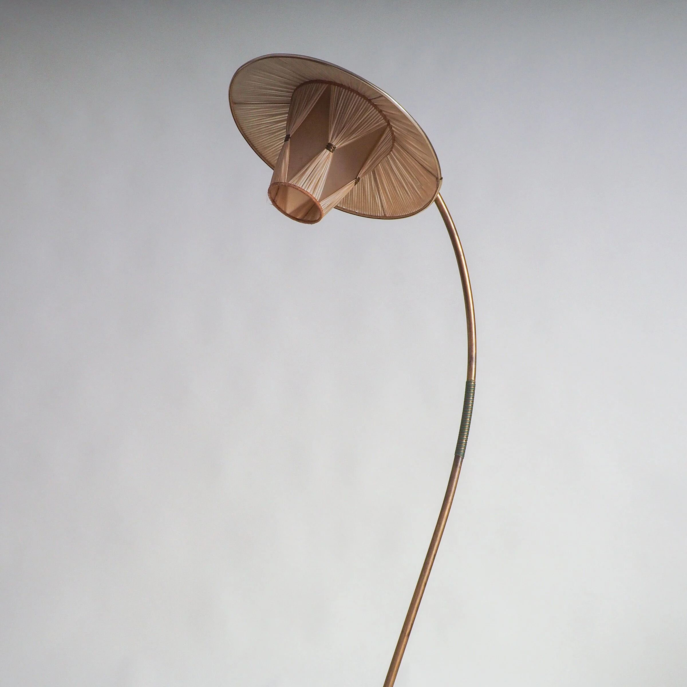 50s floor lamp with pleated shade