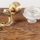 Wall-mounted candle holder, dolphin, bronze and gilded brass