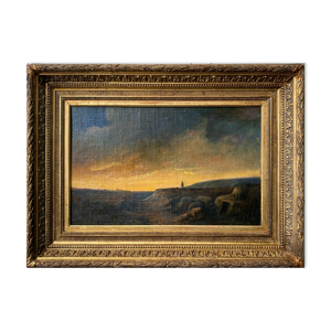 Tableau XIX° Romantique Berger
