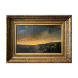 Table XIX° Romantic "Solitary shepherd at dusk" HST/P + frame