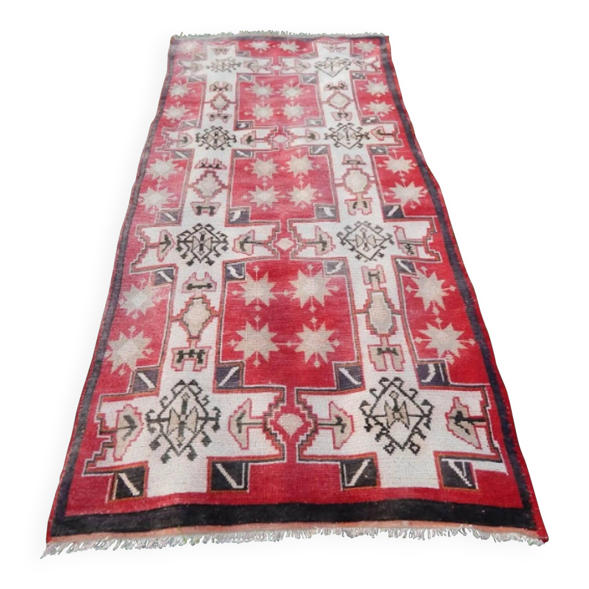 Vintage Turkish hallway rug 115x250 cm