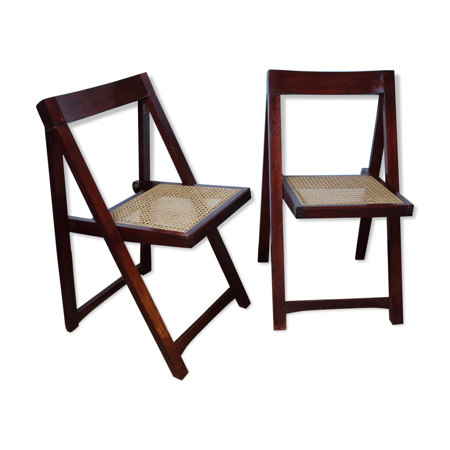 Paire de chaises pliantes, circa 1960