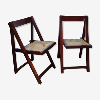 Pair of folding chairs, circa 1960