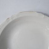 large deep vegetable dish Digoin Sarreguemines cream white