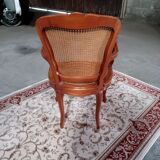 Pair of canned chairs