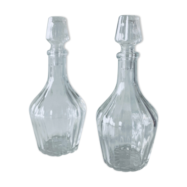 Paire de flacons en verre | Selency