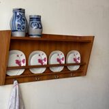 Vintage wooden kitchen wall unit – 1960s/70s